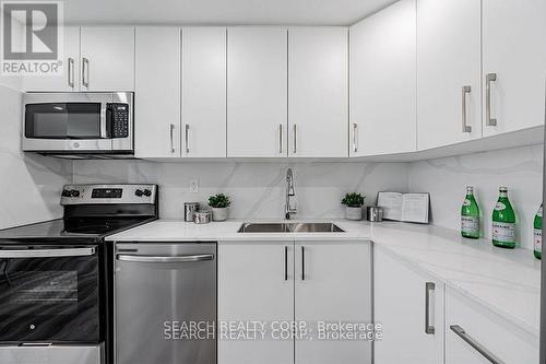 1108 - 3590 Kaneff Crescent, Mississauga, ON - Indoor Photo Showing Kitchen With Double Sink