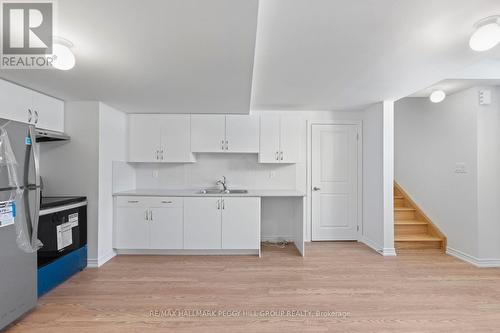Lower - 100 Nottingham Road, Barrie, ON - Indoor Photo Showing Kitchen With Double Sink