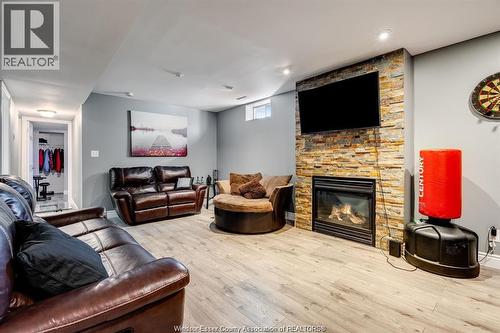 1631 Cherrywood Drive, Lakeshore, ON - Indoor Photo Showing Other Room With Fireplace