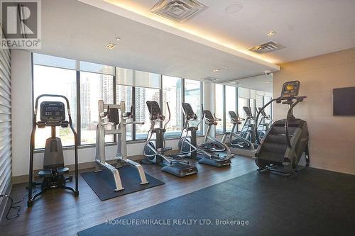 3708 - 510 Curran Place, Mississauga, ON - Indoor Photo Showing Gym Room