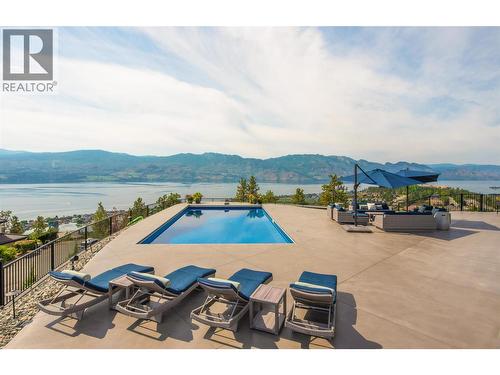 1520 Vineyard Drive, West Kelowna, BC - Outdoor With Body Of Water With In Ground Pool With View