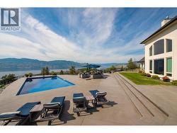 Dramatic panoramic view from pool-side entertainment sized patio - 