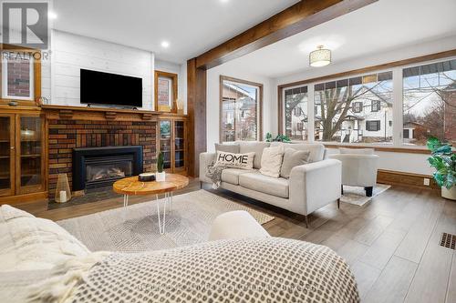 537 Copeland Street, North Bay (Central), ON - Indoor Photo Showing Living Room With Fireplace
