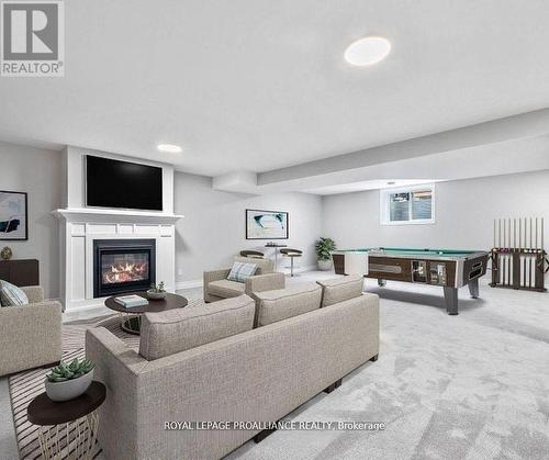VIRTUALLY STAGED SAMPLE PHOTO - 200 (Lot 10) Homewood Avenue, Trent Hills (Hastings), ON - Indoor With Fireplace