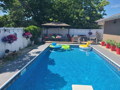 3 Jewett Bay, Winnipeg, MB - Outdoor With In Ground Pool With Deck Patio Veranda With Backyard