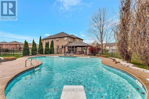 349 Valridge Drive, Hamilton, ON - Outdoor With In Ground Pool With Backyard