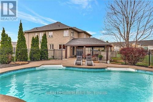 349 Valridge Drive, Hamilton, ON - Outdoor With In Ground Pool With Deck Patio Veranda With Backyard