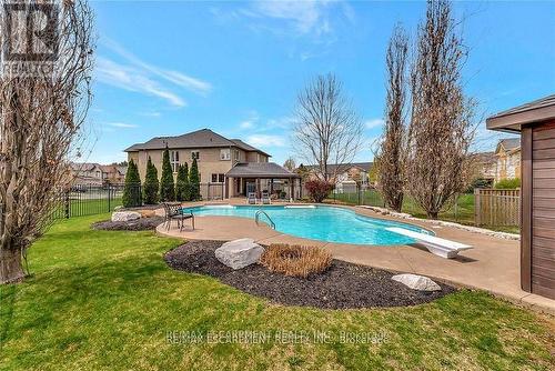 349 Valridge Drive, Hamilton, ON - Outdoor With In Ground Pool With Backyard