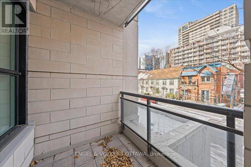 Private balcony perfect for your morning coffee - 207 - 235 Kent Street, Ottawa, ON - Outdoor With Balcony With Exterior