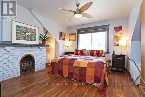 258 Silver Birch Avenue, Toronto, ON - Indoor Photo Showing Bedroom With Fireplace