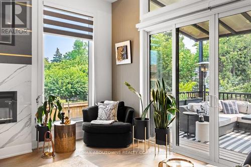 334 Third Lane, Oakville, ON - Indoor With Fireplace