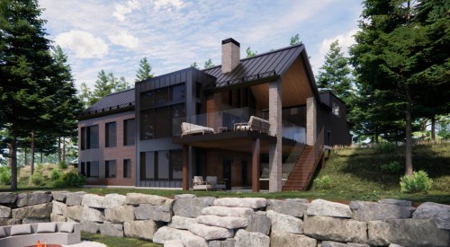 Face arrière - Ch. Du Domaine-Forget, Saint-Donat, QC 