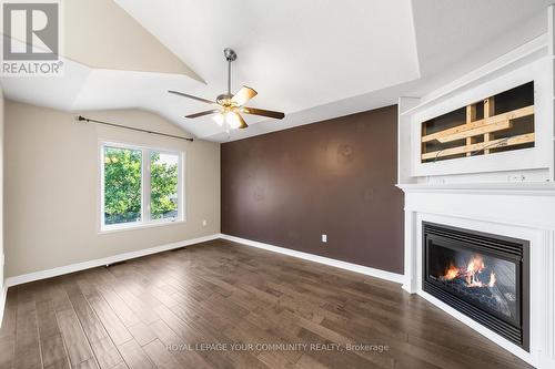 Upper - 1821 Lamstone Street, Innisfil, ON - Indoor Photo Showing Living Room With Fireplace