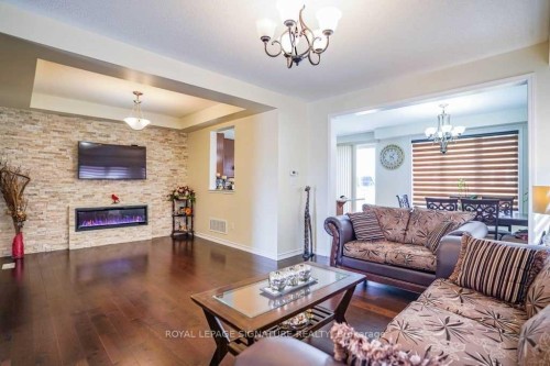 171 Buick Boulevard, Brampton, ON - Indoor Photo Showing Living Room With Fireplace