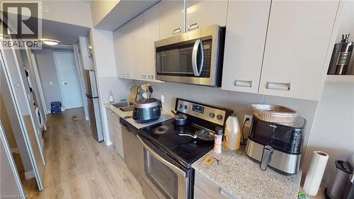 308 Lester Street Unit# 326, Waterloo, ON - Indoor Photo Showing Kitchen With Stainless Steel Kitchen With Upgraded Kitchen