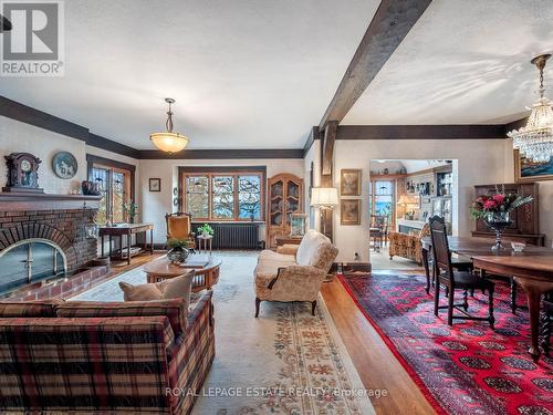 9 Silver Birch Avenue, Toronto, ON - Indoor Photo Showing Living Room With Fireplace
