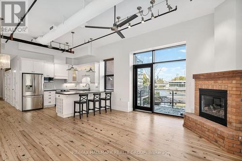 114 - 83 Little Bridge Street, Mississippi Mills, ON - Indoor With Fireplace