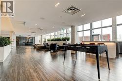 Common area featuring recessed lighting and floor to ceiling windows - 