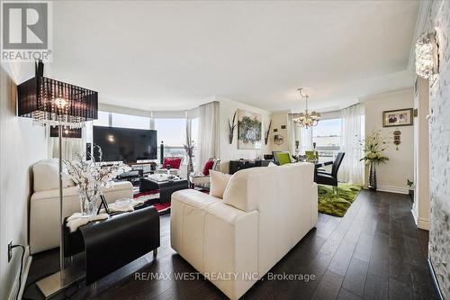 2701 - 8 Lisa Street, Brampton, ON - Indoor Photo Showing Living Room