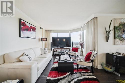2701 - 8 Lisa Street, Brampton, ON - Indoor Photo Showing Living Room