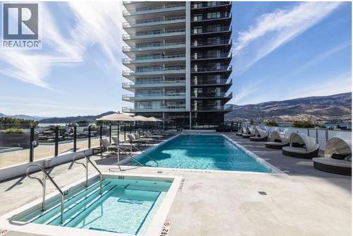 1626 Water Street Unit# 3405, Kelowna, BC - Outdoor With In Ground Pool