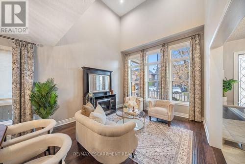 1351 Mcguffin Gate, Milton, ON - Indoor With Fireplace