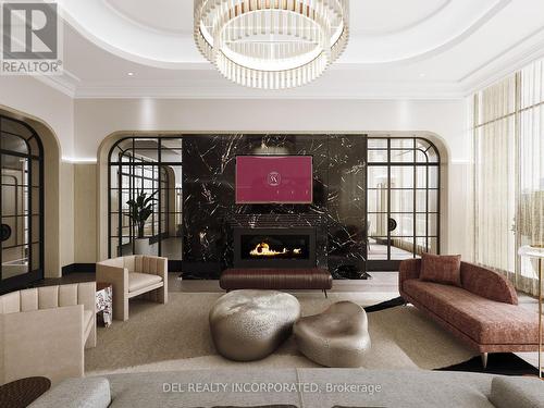 205 - 10 Inn On The Park Drive, Toronto, ON - Indoor With Fireplace