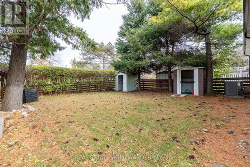 BACK YARD WITH GARDEN SHED - 52 Clydesdale Drive, Toronto, ON - Outdoor