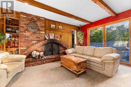 166 Clements Road E, Ajax, ON - Indoor Photo Showing Living Room With Fireplace