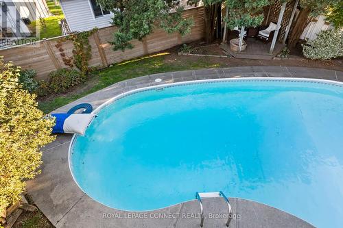 166 Clements Road E, Ajax, ON - Outdoor With In Ground Pool