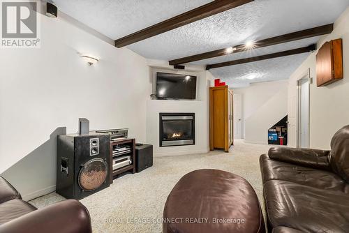 166 Clements Road E, Ajax, ON - Indoor With Fireplace