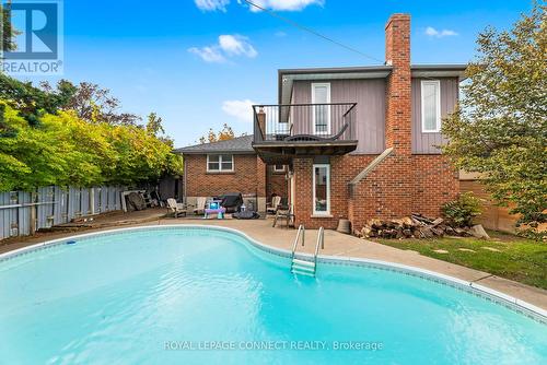 166 Clements Road E, Ajax, ON - Outdoor With In Ground Pool With Backyard