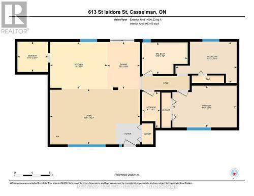 Main Floor Layout - 611 & 613 St Isidore Street, The Nation, ON - Other