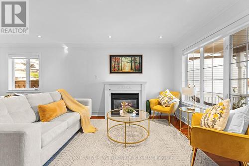 7068 Bannockburn Court, Mississauga, ON - Indoor Photo Showing Living Room With Fireplace