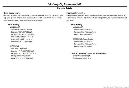 34 Kerry Crt, Riverview, NB 