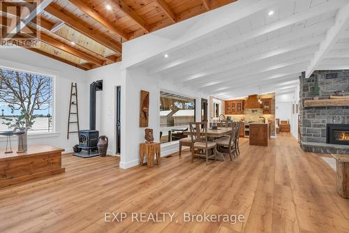 621 Duclos Point Road, Georgina, ON - Indoor With Fireplace