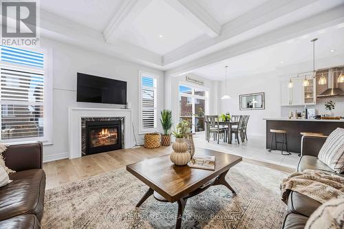 17 Pennine Drive, Whitby, ON - Indoor Photo Showing Living Room With Fireplace