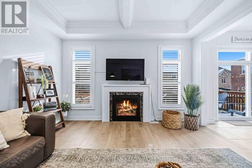 17 Pennine Drive, Whitby, ON - Indoor Photo Showing Living Room With Fireplace