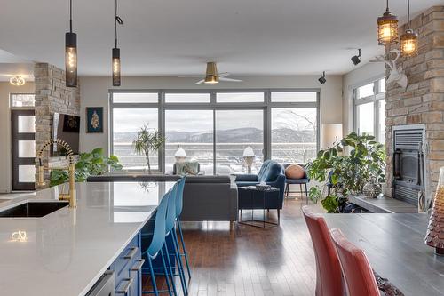 Overall view - 955 Rue Des Cimes, Sainte-Adèle, QC - Indoor With Fireplace