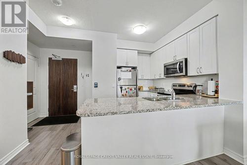 709 - 349 Rathburn Road W, Mississauga, ON - Indoor Photo Showing Kitchen With Double Sink With Upgraded Kitchen