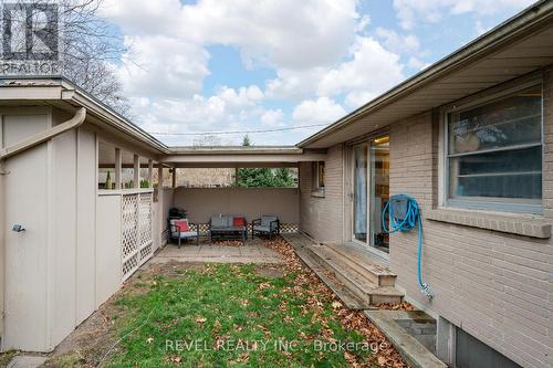 covered outdoor sitting area and carport - 629 Victoria Street, Strathroy-Caradoc (Ne), ON - Outdoor With Exterior