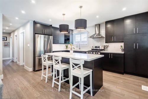 47 Atwater Crescent, Hamilton, ON - Indoor Photo Showing Kitchen With Stainless Steel Kitchen With Upgraded Kitchen