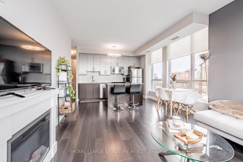 404-83 Redpath Avenue, Toronto, ON - Indoor With Fireplace