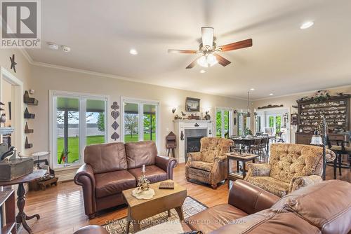 9430 County 2 Road W, Greater Napanee (Greater Napanee), ON - Indoor Photo Showing Living Room With Fireplace