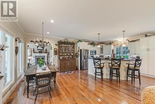9430 County 2 Road W, Greater Napanee (Greater Napanee), ON - Indoor Photo Showing Dining Room With Fireplace