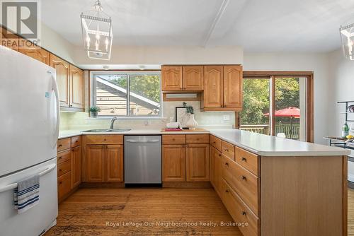 205 Lee Avenue, Whitby (Lynde Creek), ON - Indoor Photo Showing Kitchen With Double Sink