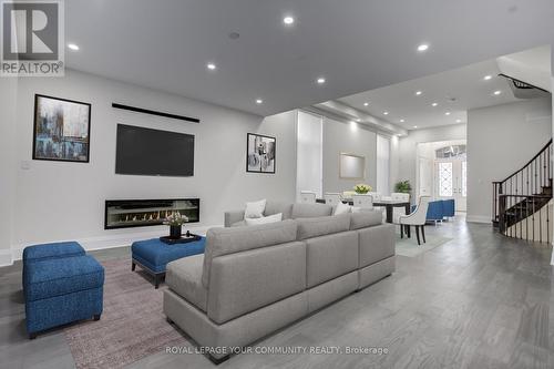 13 Bannockburn Drive, Vaughan, ON - Indoor Photo Showing Living Room With Fireplace