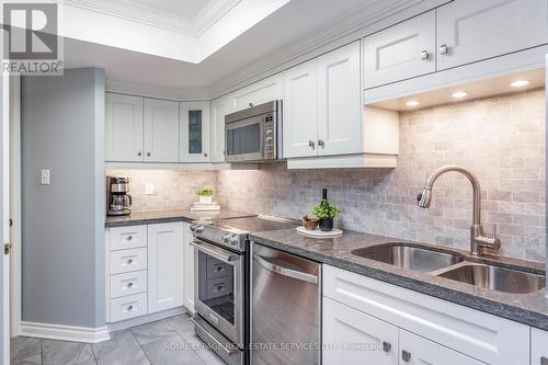 612 - 215 The Donway West, Toronto, ON - Indoor Photo Showing Kitchen With Double Sink With Upgraded Kitchen