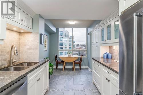 612 - 215 The Donway West, Toronto, ON - Indoor Photo Showing Kitchen With Double Sink With Upgraded Kitchen