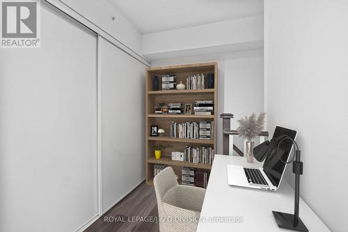 VIRTUALLY STAGED AS OFFICE - Th4 - 120 Long Branch Avenue, Toronto, ON - Indoor